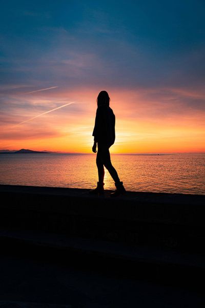 standing by the ocean